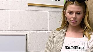 Officer Billy Boldly Grabs Milf's Huge Tits at Work in Office Reality