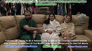doctor tampa gives jasmine rose a humiliating gyno exam for university
