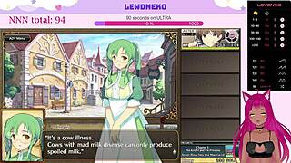 Vtuber Lewdneko Plays Evenicle Part 1 And Gets Creampied