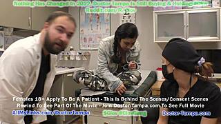 doctor tampa gives jasmine rose a humiliating gyno exam for university