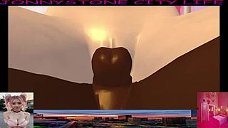 jonnystone meets fun pink woman in custom hentai adventure with big black cock 😜