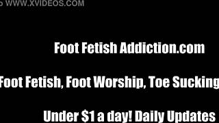 If ya beg, I might let ya touch my feet...