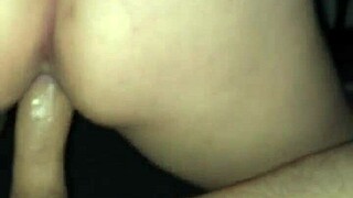 Observing her bouncing derriere in doggy style