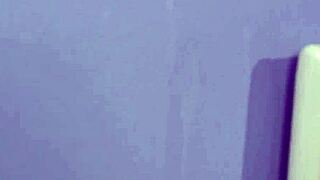 Foxy model takes a jizz load on her face and gulps it all.