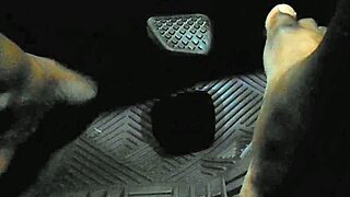 the moment driver touches gas pedal with toes