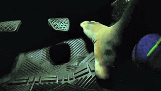 the moment driver touches gas pedal with toes