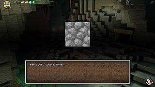 giving our girl a golden bikini in hornycraft game.