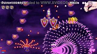 hgame featuring cute anime girl bent over in doggystyle position with big tits