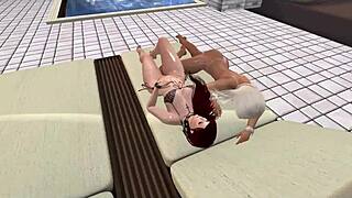 Watch this hot threesome group action