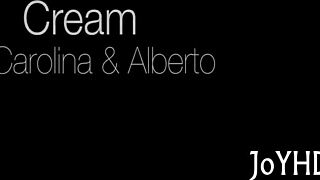 Bitchy teen nubiles bounce hard on boner in rough missionary session