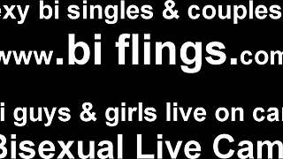 Watch this intense threesome with bisexual femdom and cock sucking.