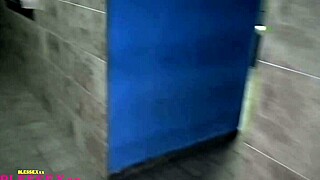 testing the sex booths with gay bareback blowjob