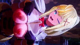 Mitsuboshi animation featuring Konosuba's wild sex party