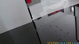 In high definition POV, blonde teen babe receives amateur facial.