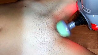 My girlfriend cums by massager - lesbian illusion girls