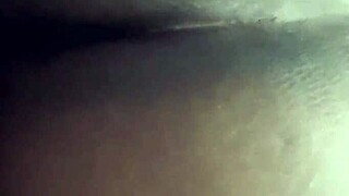 Ebony curvy woman in doggy style position