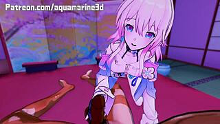 i fucked march 7th from honkai star rail in this hentai... uncensored