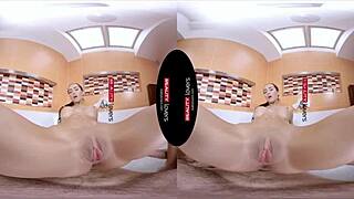 anna lures in the shower with her tits and cowgirl sex by the pool