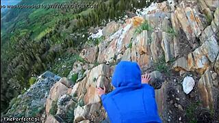 fucking in the mountain with anal fucking ass public pussy assfucking outdoor