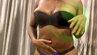 I Play with Juicy Pussy and Masturbate on Strap On