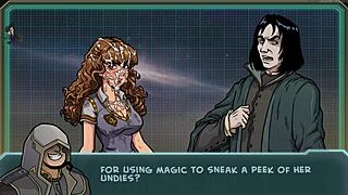 Hermione In Glory Hole Hentai Cumshot Scene