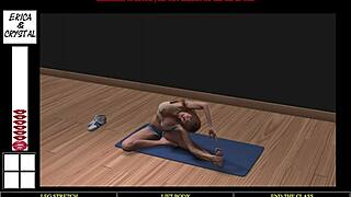 Erica and Crystal engage in playful interaction