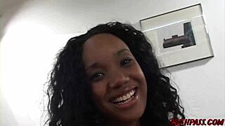 A curvy ebony cowgirl rides and sucks a big black cock for group sex