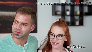 Girlfriend greets boyfriend with deep blowjob?