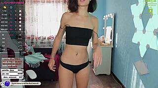 Darsy Engages in Suggestive Web Chat Masturbation