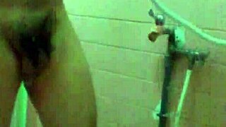 gay guy shows off ass in bathroom casual encounter