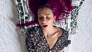 Intense eye contact during three genuine orgasms