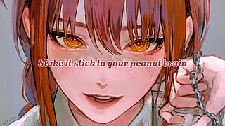 joi makima trains slave with femdom humiliation feet bondage