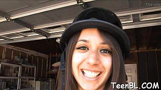 Teen Latina Yearning For Hardcore Blowjob With Cumshot