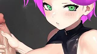 Step mom with long legs masturbates in hentai style 😍