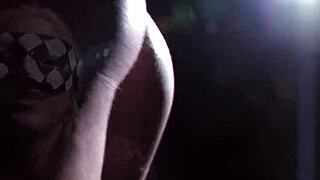 Griddy interracial anal with hot big titty blonde, pussy cumshot