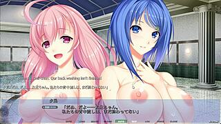 Akumeru Family Harem Route: Dual Step-Sisters Titfuck in Group Action