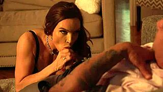 Diamond Foxxx fucks and sucks her husband's bully in naughty america.