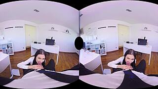 Detailed 3D Scene Featuring a Secretary in Virtual Real Porn Environment