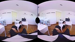 Detailed 3D Scene Featuring a Secretary in Virtual Real Porn Environment