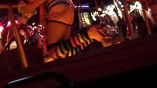 Hot Frankie teases in retro stockings and heels