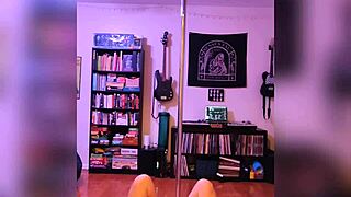 black lingerie rock strip performance