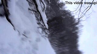 Hot student sucks professor's big dick after intense ski lesson