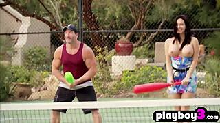 Sexy swinger couple dives into steamy group fun with others