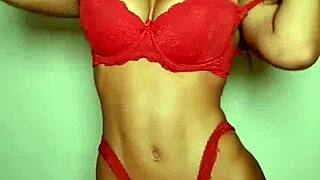 Briana Banderas Models Lingerie With Big Tits And Ass.