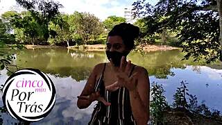 Ever dream of a Halloween street fantasy with a tattooed brunette like this?