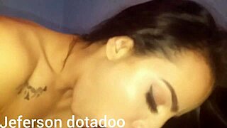 Morena gives footjob to interracial partner in amateur scene