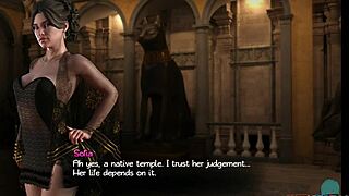 wow, busty milf naomi sucks big cock in treasure of nadia!