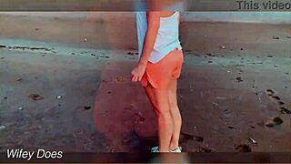 Sunset View with Tits Flashing