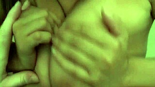 Alexis Silver exposes her breasts and engages in sexual activity with a man, including oral and vaginal penetration, resulting in ejaculation