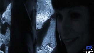 blonde and brunette share intimate moments